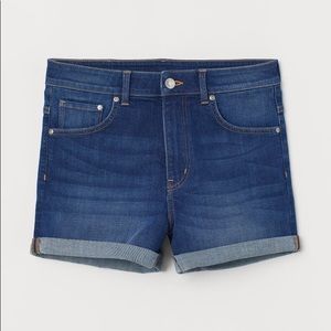 H&M Dark Wash Denim Shorts